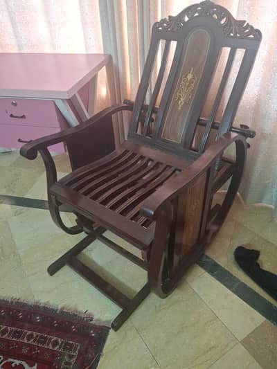 Beautiful real solid wood rocking chairs