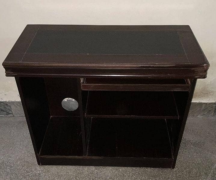 Multipurpose computer table with leather finishing 2