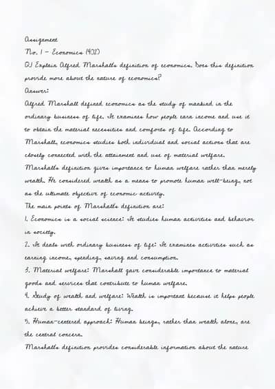 Economics 402 Assignment | Professionally Prepared Academic Assignment