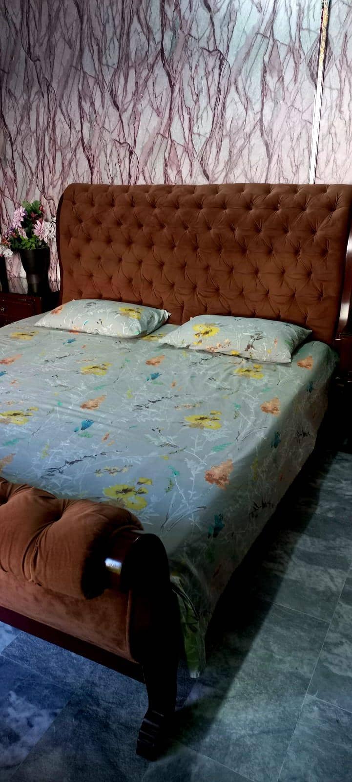 King Size Solid wooden Bed 5