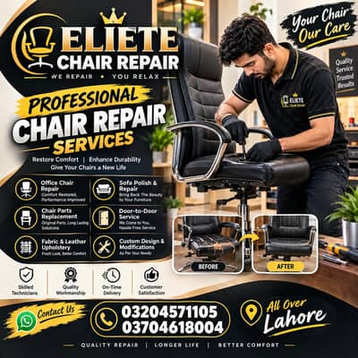 Office Chair Repair Services available in lahore