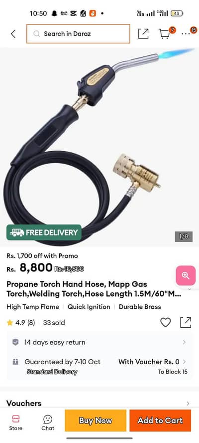 Welding Gas torch 100% oky ha urgent sale