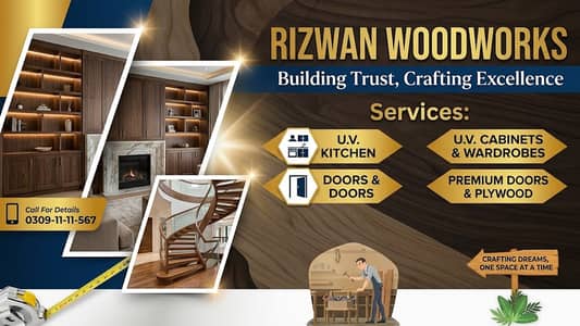Carpenter-Kitchen,Wardrobe Wood ,Polish & Furniture Repairing Service