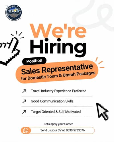 Sale Executive Required For Travel Agency