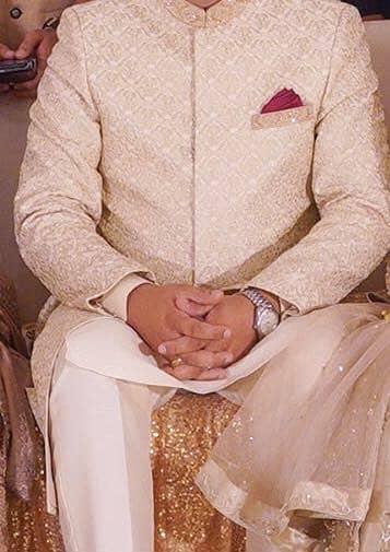 Sherwani with inner & Kula and Shoes