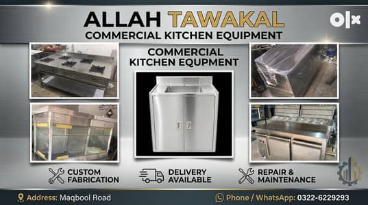 Stainless Steel Kitchen Equipment | Counter, Stove & Display Counter