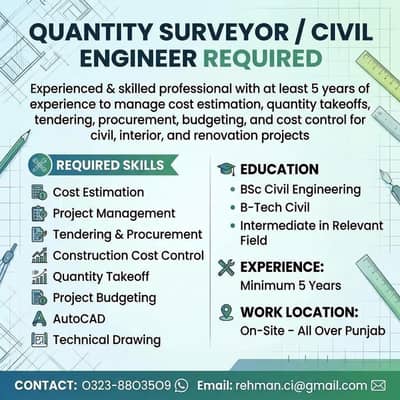 Quantity Surveyor/ Civil Engineer