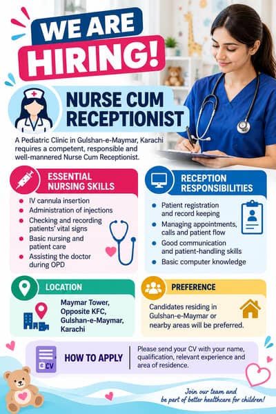 Nurse cum Recipionist