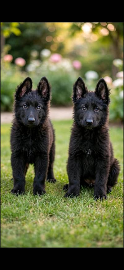 triple code black German Shepherd