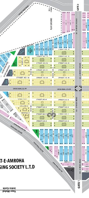 400 Square Yard Plot Sale In Block 3 Saadi Town Karachi 60 Feet Road