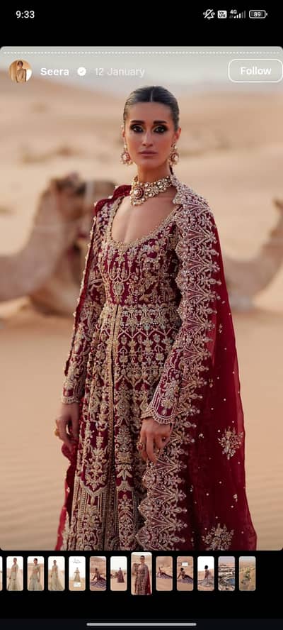 Designer Pakistani Bridal Dress | Luxury Embroidered Formal Wear