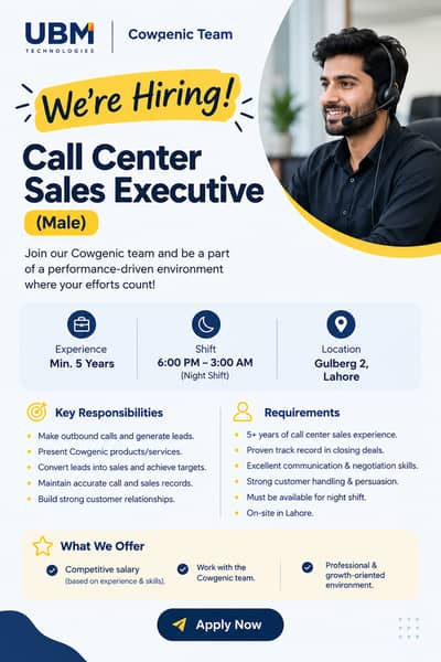 Call Center Sales Executive