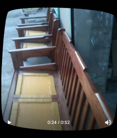 4 PCs chair 2pcs sofy with polish and maters