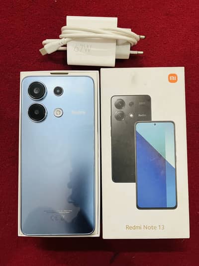 Redmi Note 13 8/256 with box charger and WhatsApp 03262535680