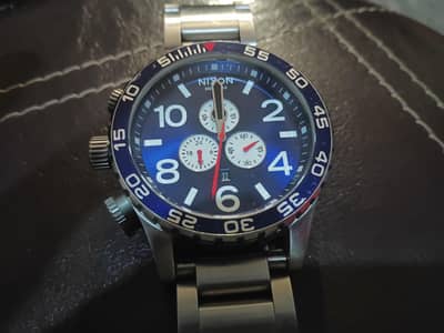 Nixon 51-30 Chrono Watch Blue Dial With Box - Lahore