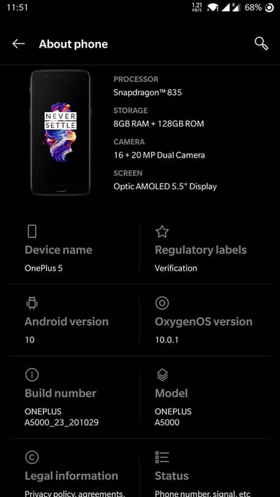 One Plus 5T 8/128 exchange possible ha