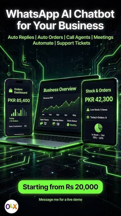 Whatsapp ai chat bots+ Ai call agents + business automation -mettings
