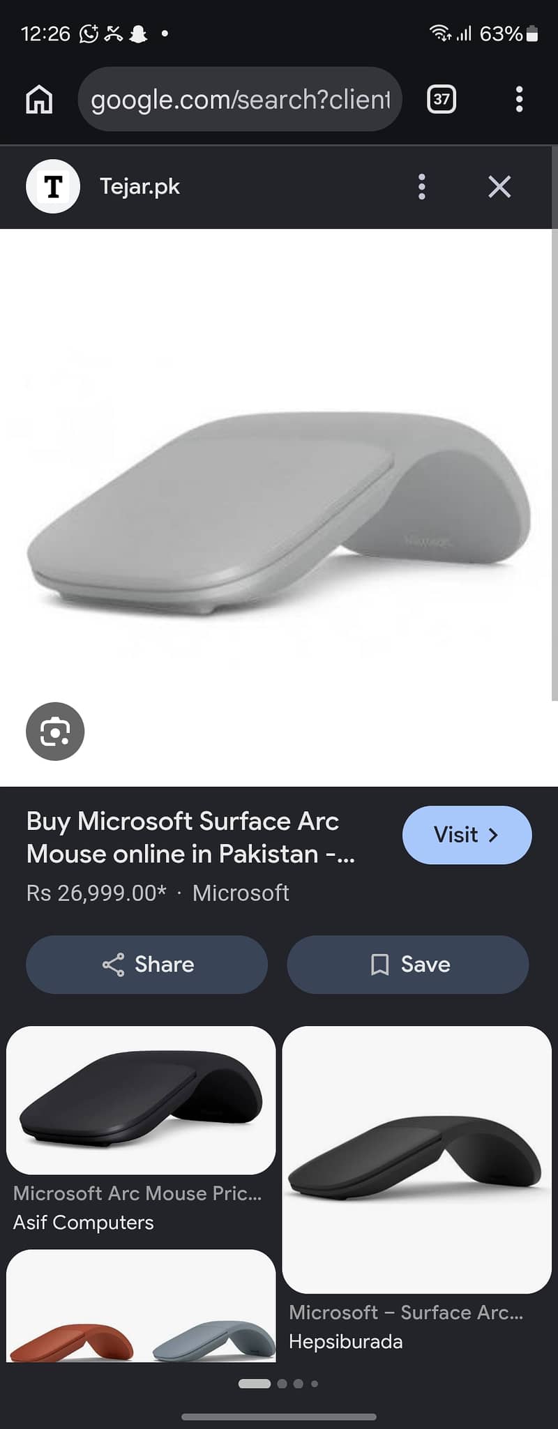 Microsoft Surface Arc Mouse 0