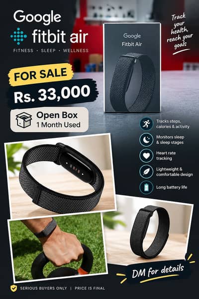 Google Fitbit Air Obsidian Color