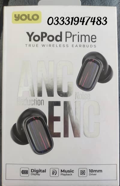 YOLO Yopod Prime Wireless Earbuds (Y-603) - Brand New Condition