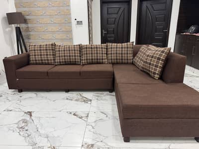 6 seater L shape Sofa, Molty Foam Sofa, 6 Seater Sofa