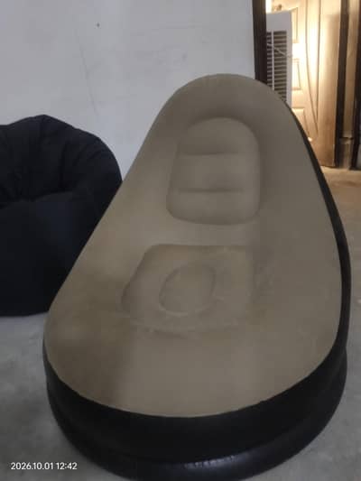 inflatable sofa bed with stool