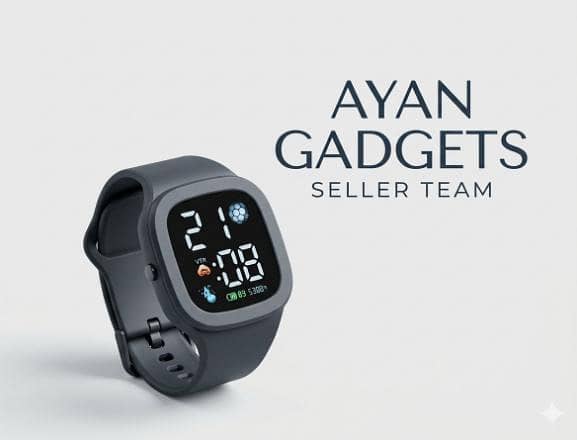 1 PCS College Style Digital Wristwatch - Black Sport Watch for School Students R3775