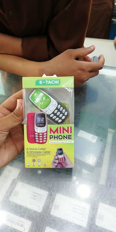 E-TACHI Mini Phone Dual SIM | PTA Approved | Type-C | Compact Mobile