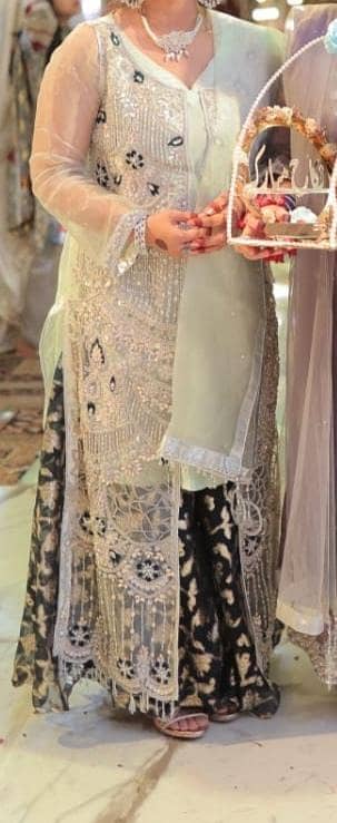 three piece orgenza party wear