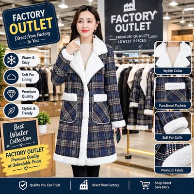 Womens Velvet Mid-length outfit white Plaid