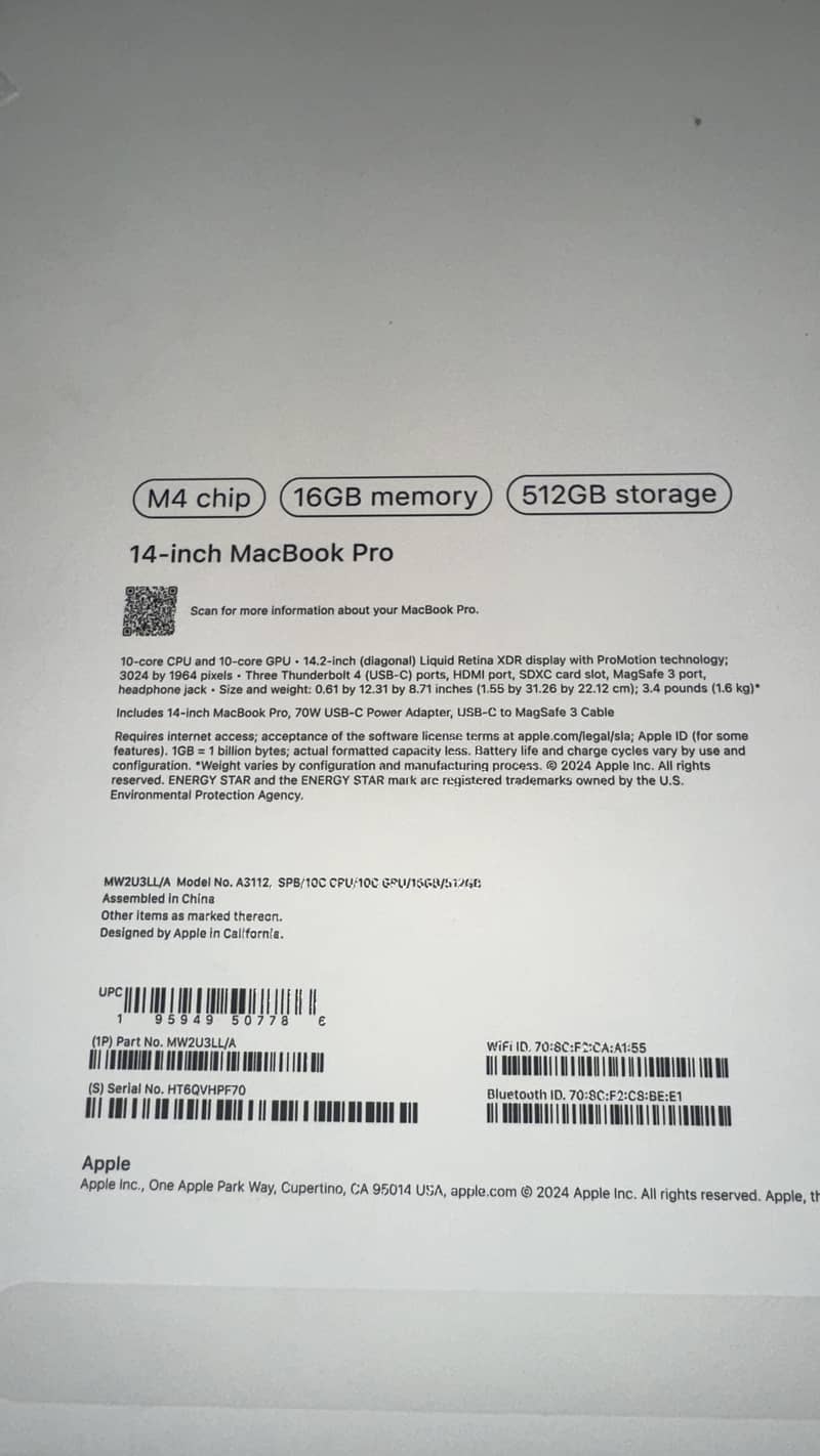 Macbook pro 14 1