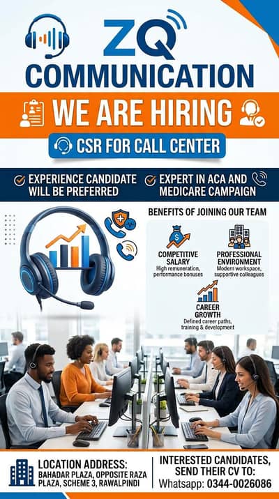 CSR Required for Call Center - ACA & Medicare Campaign