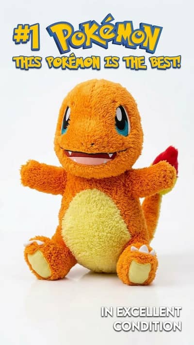Product: Original Charmander Plush Toy (Pokemon Character)