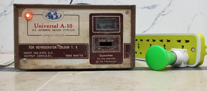 Vintage Universal A-10 (1000W) Stabilizer – Heavy-Duty Pure Copper