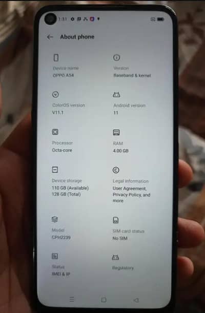 OPPO A54