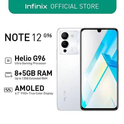 Infinix note 12 G96 128 ROM & 12 GB RAM