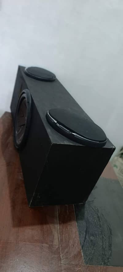 amplifier speaker with boofer ready box