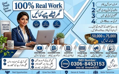 Part Time/ Full Time/ Online Work/ Work from Home/ Assignments writing