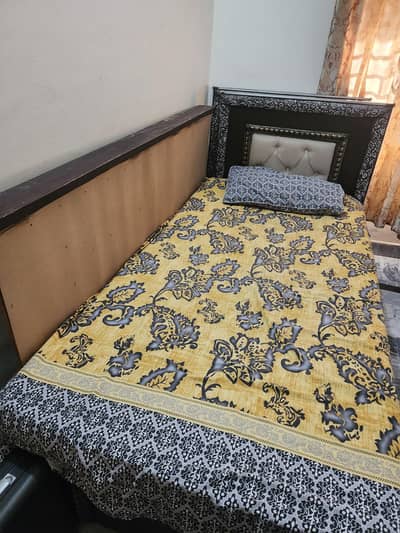 2 Single Wooden Beds for Sale – Good Condition