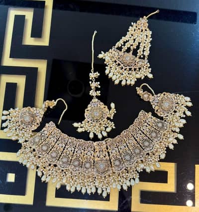 necklace set for bridals/ Artificial jewelry set for walima,nikkah