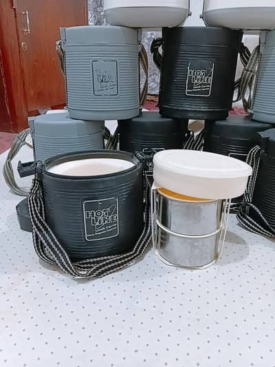 Steel tiffin carrier 3 portion lunch box