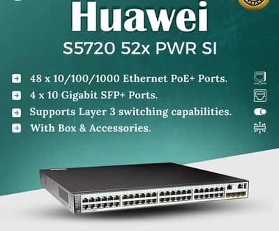 Huawei Switch S5720-52X-PWR-SI-AC | 48 x Ethernet 10/100/1,000