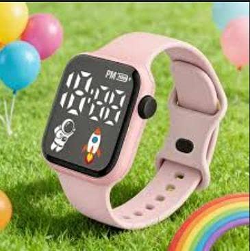 1 pcs Trendy Kids Astronaut LED Sports Wristwatch R3171