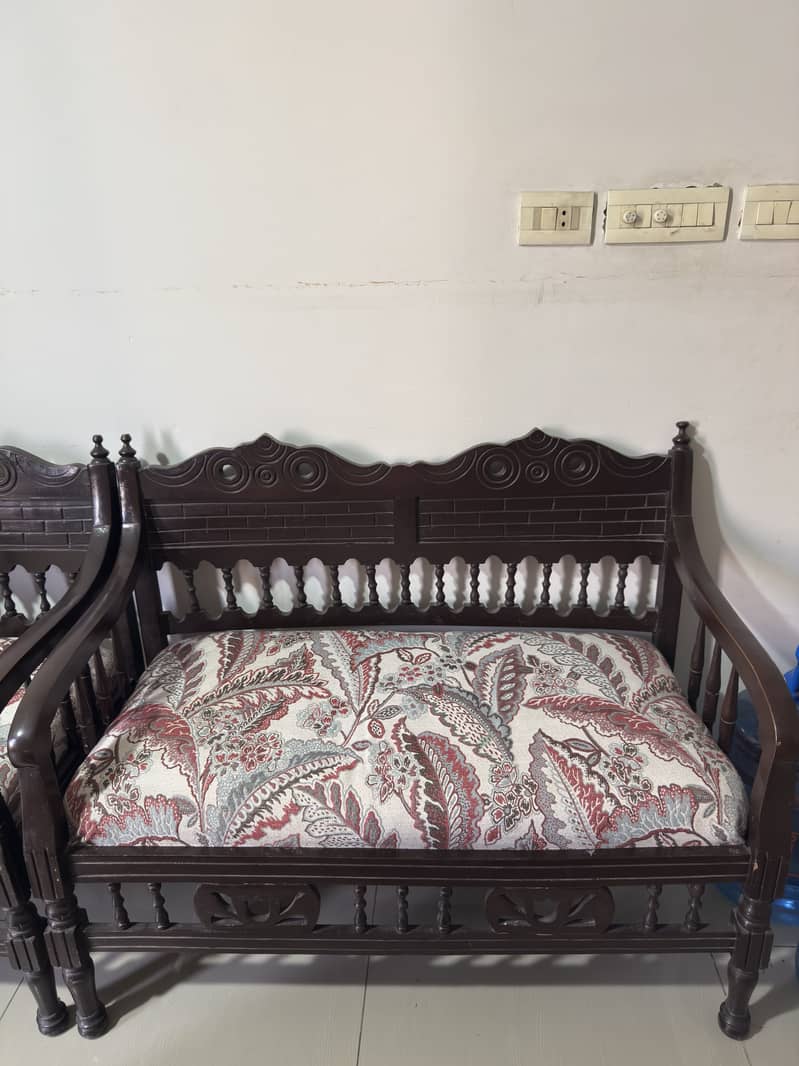 Solid wooden sofa 0