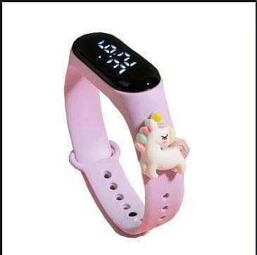 1 PCS Cartoon Figure Kids LED Touch Digital Bracelet Watch R3178