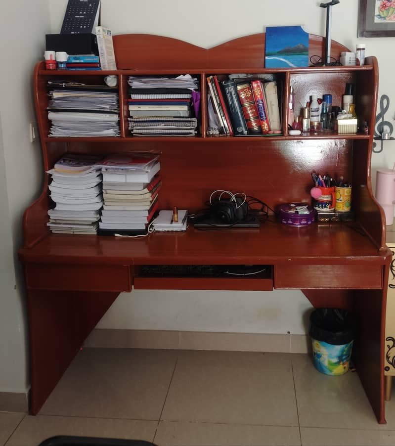 Study table with rack attached 1