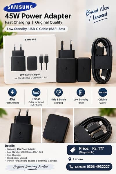 45w fast charger USB_C