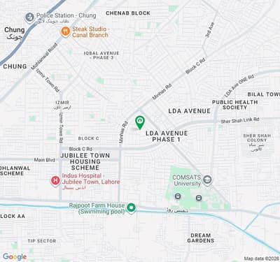 BACK OF MAIN 150 FEET WIDE ROAD BEST LOCATION 1 KANAL PLOT AVAILABLE FOR SALE IN LDA AVENUE - BLOCK H