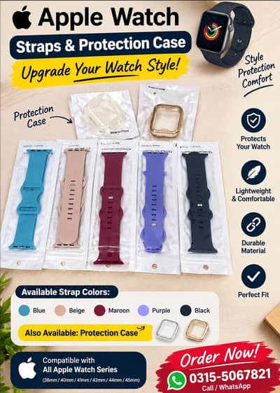 Apple Watch Straps & Protection Cases for Sale