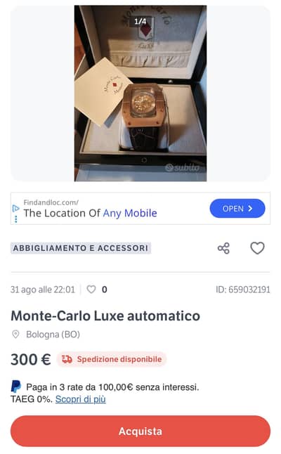 ( Monte-Carlo ) luxe watch